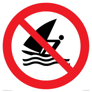 Prohibition: No windsurfing